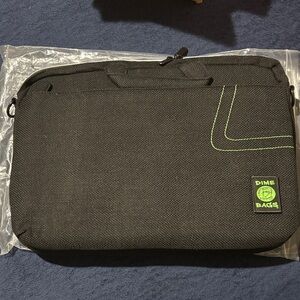 Dime Bags Side Hustler laptop bag, black hempster fabric